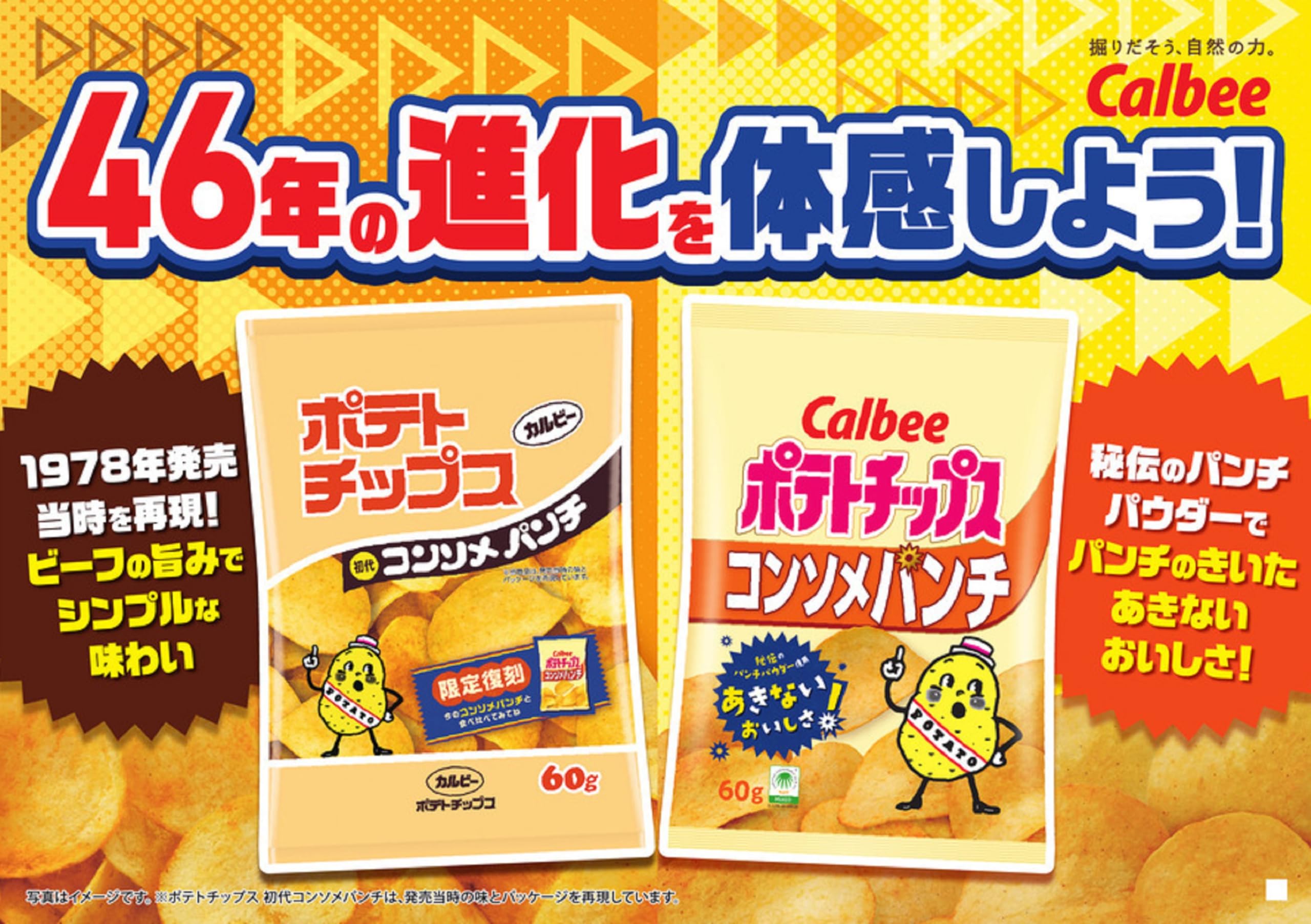 Amazon.co.jp: カルビー ポテトチップス初代コンソメパンチ 60g×12袋